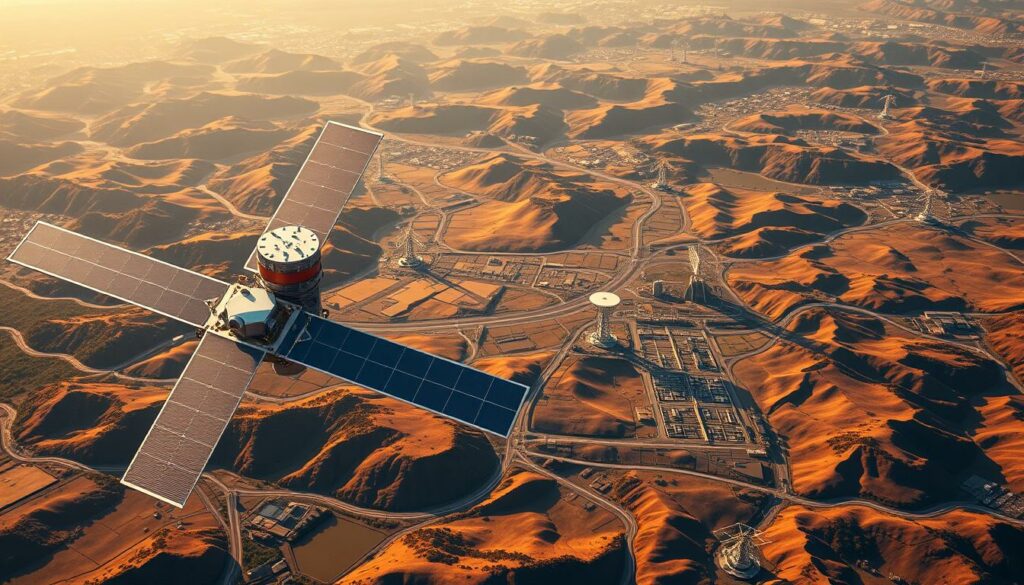A-serene-high-altitude-aerial-view-of-a-comprehensive-GPS-navigation-system.-In-the-1024x585 Le système de navigation GPS, comment ca fonctionne ?