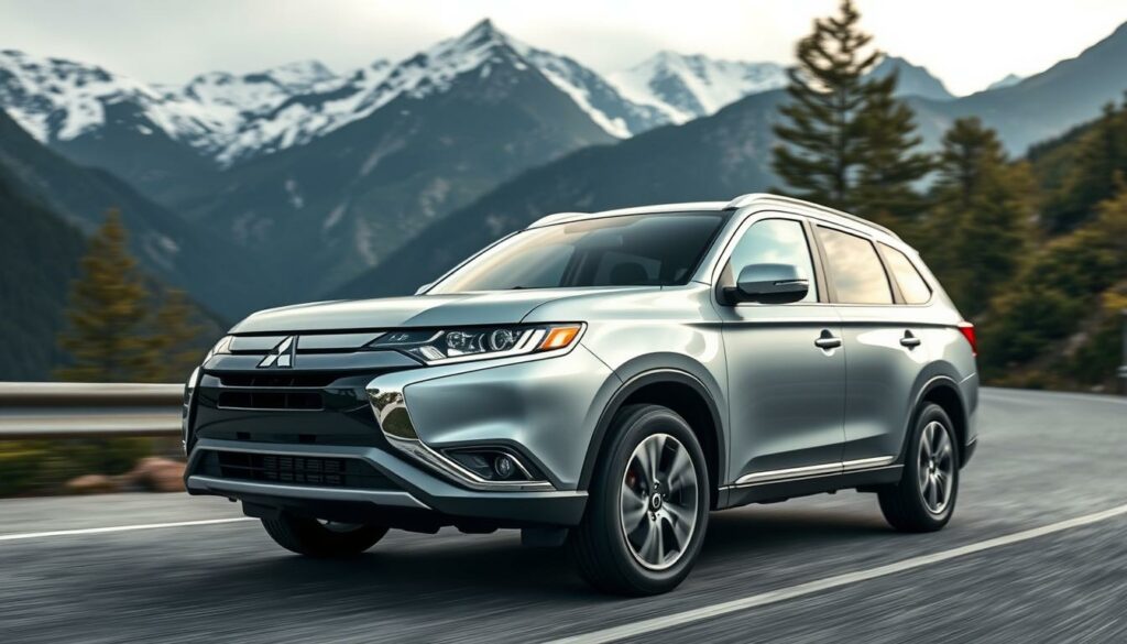 A-sleek-silver-Mitsubishi-Outlander-PHEV-SUV-glides-down-a-winding-mountain-road-its-1024x585 Essai mitsubishi outlander phev : l’outsider