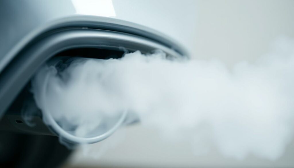 A-well-lit-image-of-white-smoke-gently-billowing-out-of-the-exhaust-pipe-of-a-car-set-against--1024x585 Pourquoi de la fumée blanche sort du pot d’échappement de ma voiture ?