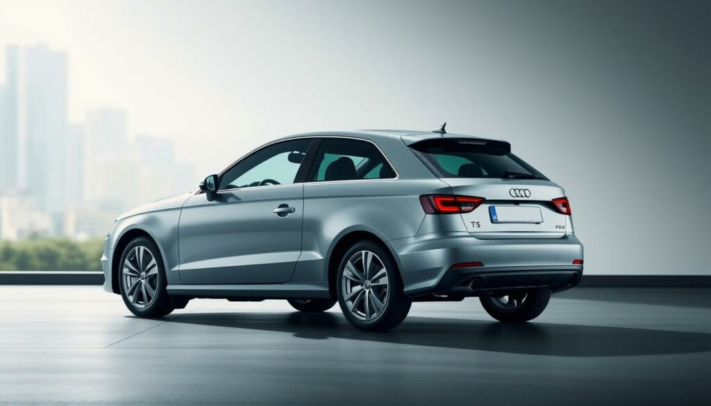 An-Audi-A3-TFSI-e-electric-vehicle-parked-in-a-sleek-modern-setting-with-clean-lines-and-1024x585 Essai audi a3 tfsi e : le meilleur des deux mondes ?