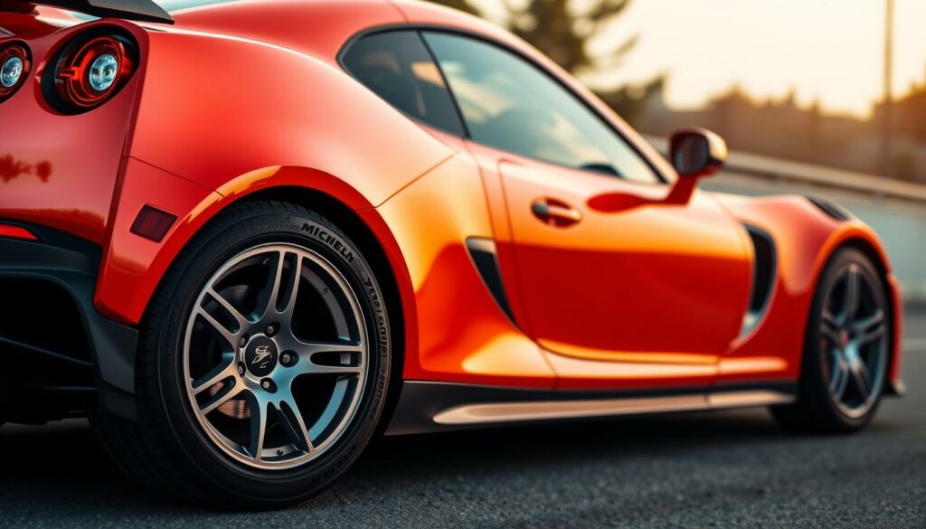 Generez-une-image-de-pneus-Michelin-Pilot-Sport-montes-sur-une-voiture-de-sport-1024x585 Quelles sont les meilleures marques de pneus 2025 : que choisir ?