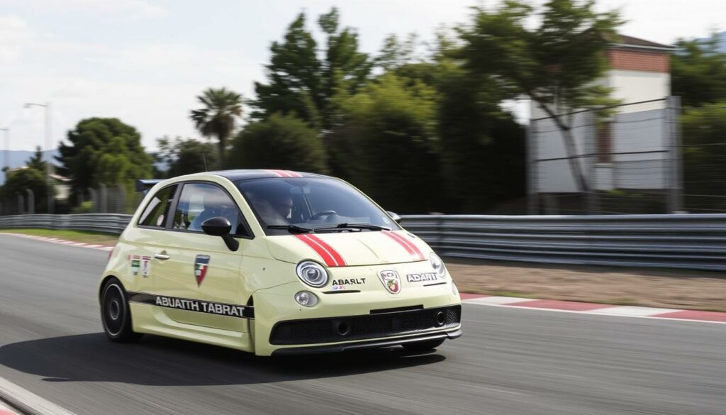 Image-de-lAbarth-600e-sur-le-circuit-de-Balocco-1024x585 Essai abarth 600e : le scorpion survitaminé !