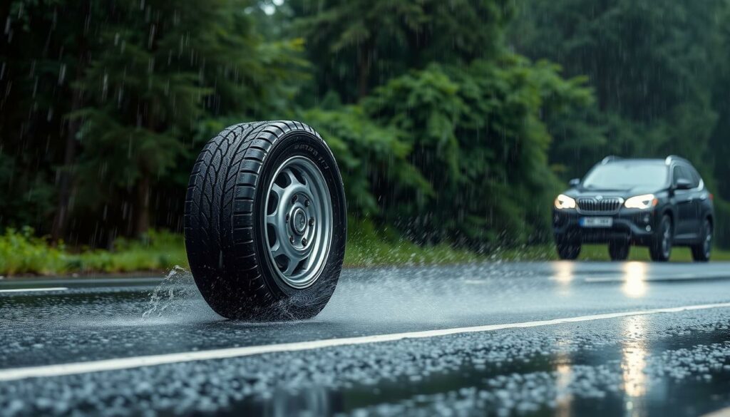 Image-de-pneus-Hankook-Kinergy4S2-H750-sur-une-route-mouillee-1024x585 Quelles sont les meilleures marques de pneus 2025 : que choisir ?