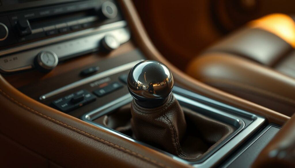 A-detailed-close-up-shot-of-a-manual-car-transmission-gear-shift-in-a-warm-soft-focus-setting-1024x585 Boîte manuelle : une tradition qui perdure dans le monde automobile