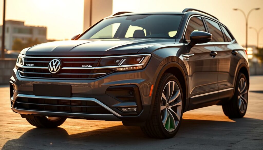 A-sleek-and-imposing-Volkswagen-Tayron-its-bold-and-muscular-carrosserie-gleaming-in-the-warm--1024x585 ESSAI VOLKSWAGEN TAYRON : LE CONFORT POUR TOUTE LA FAMILLE !