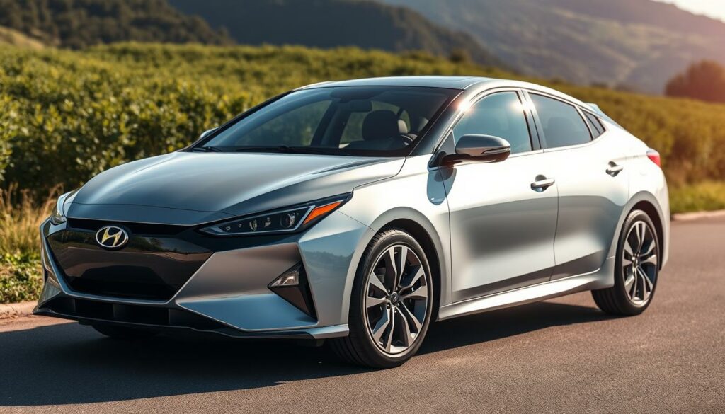 A-sleek-and-modern-hybrid-car-gleaming-in-the-sunlight-showcasing-its-elegant-design-and-1024x585 Comment fonctionne une voiture hybride et quels sont ses avantages ?