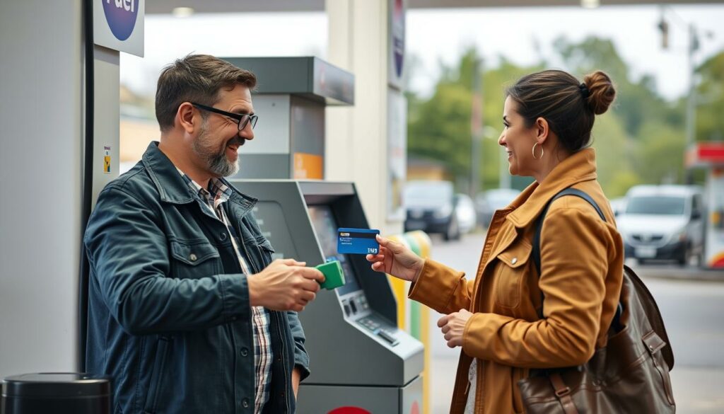 Image-of-a-fuel-card-being-used-at-a-gas-station-1024x585 Gestion de flotte professionnelle : Les avantages des cartes carburant